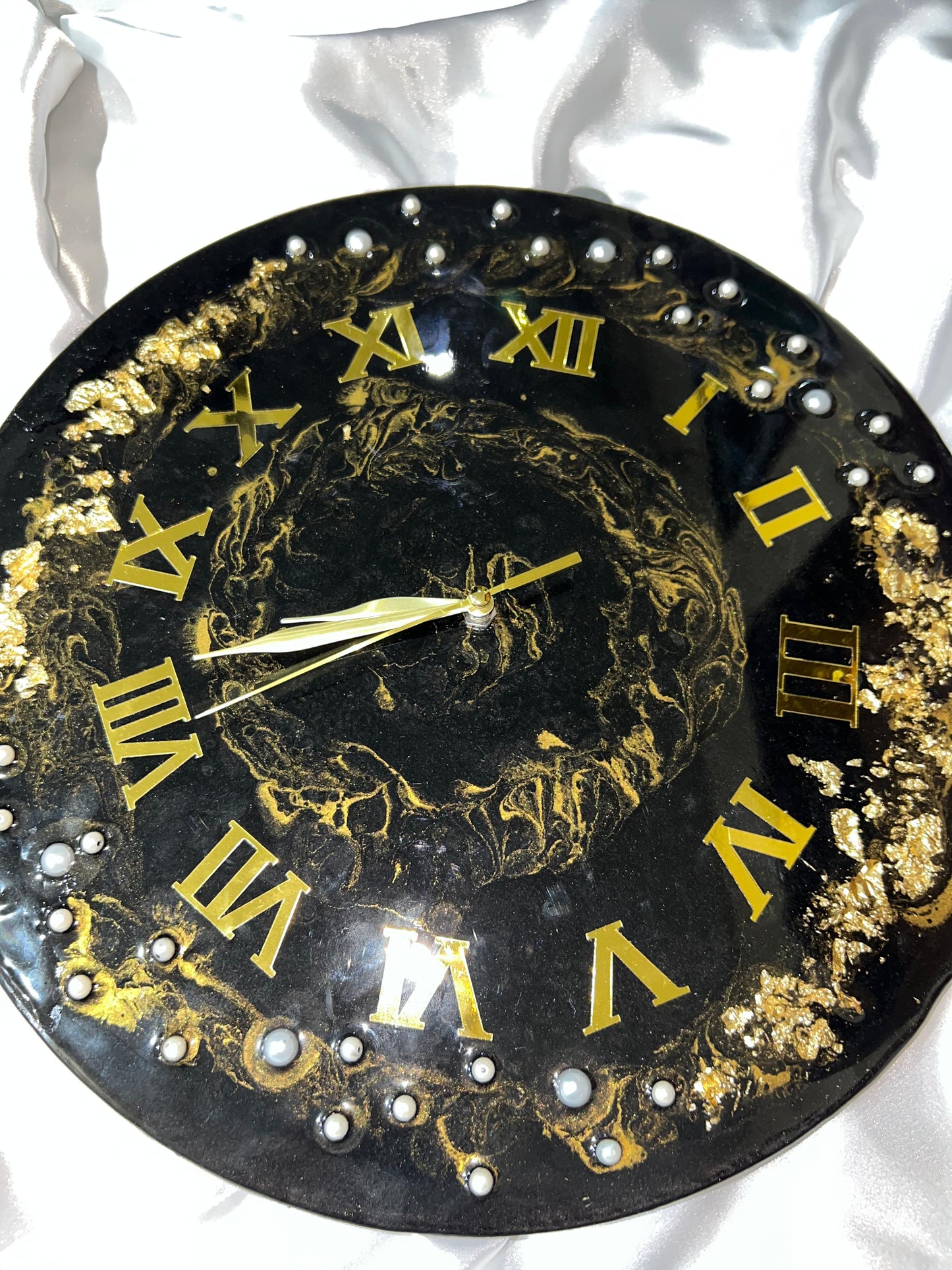 ✨ Luxury Resin Wall Clock ✨ Size 14 Inches