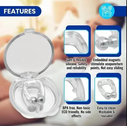 Anti Snoring Nose Clip Device for Men Women Nasal Strips Stops Snoring Stopper Anti-snoring Device (Nose Clip)(orginal )
