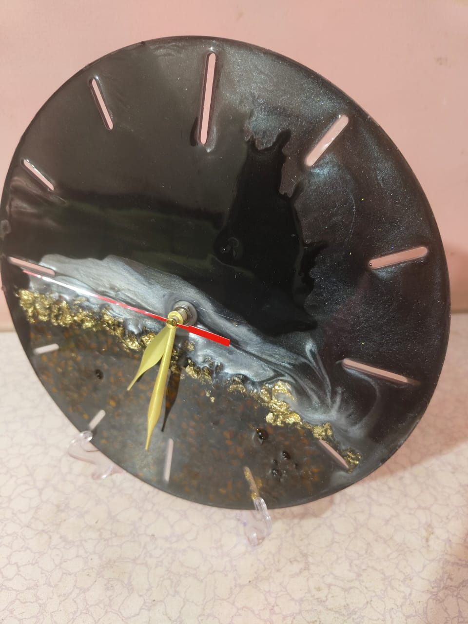 ✨ Luxury Handmade Resin Wall Clock – Customizable Just for You ✨10 Inches
