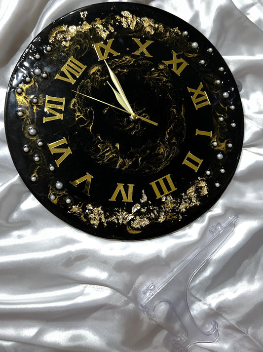 ✨ Luxury Resin Wall Clock ✨ Size 14 Inches