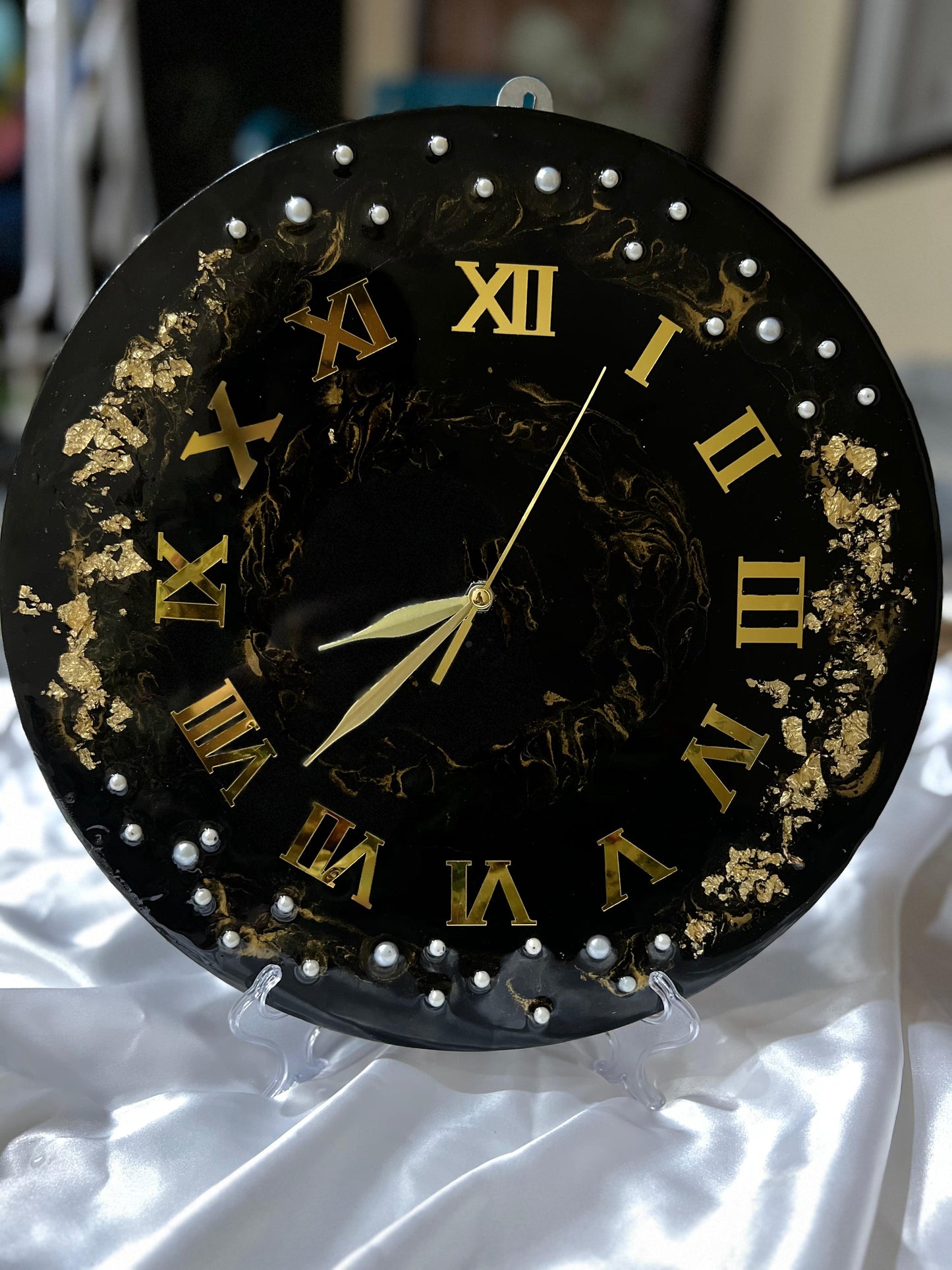 ✨ Luxury Resin Wall Clock ✨ Size 14 Inches
