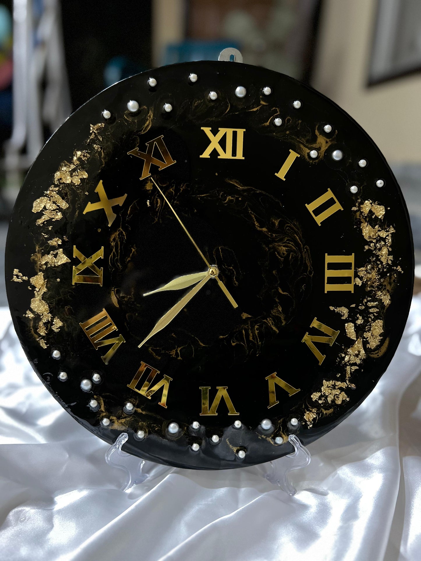 ✨ Luxury Resin Wall Clock ✨ Size 14 Inches