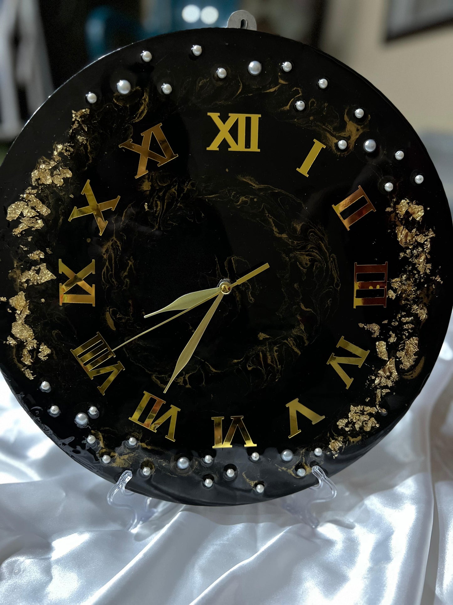 ✨ Luxury Resin Wall Clock ✨ Size 14 Inches