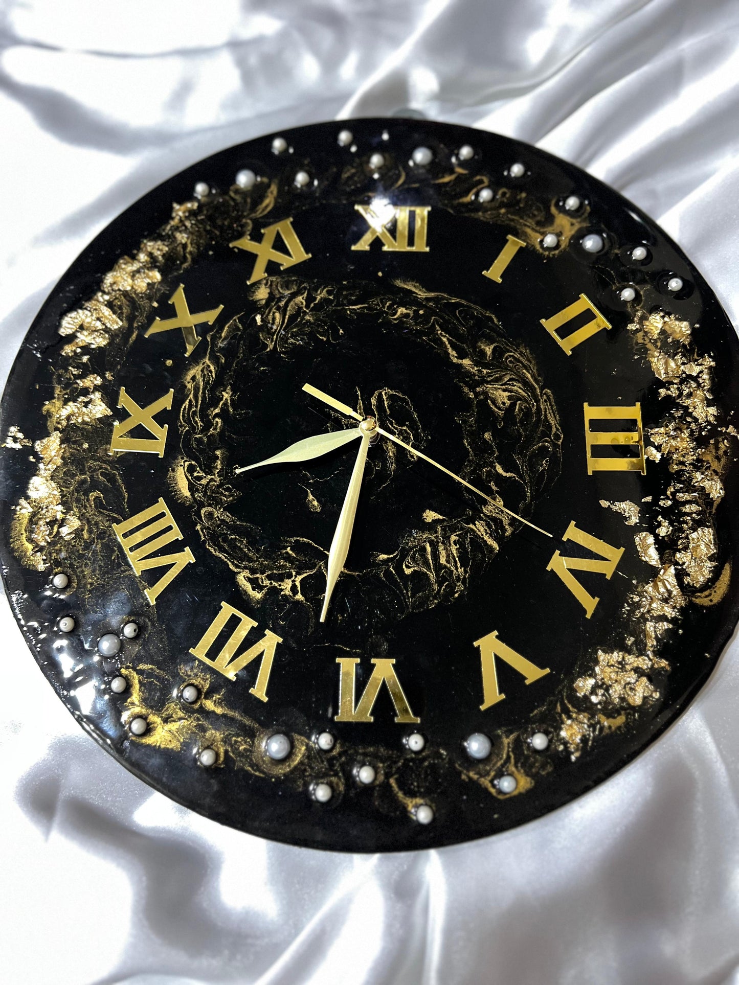 ✨ Luxury Resin Wall Clock ✨ Size 14 Inches