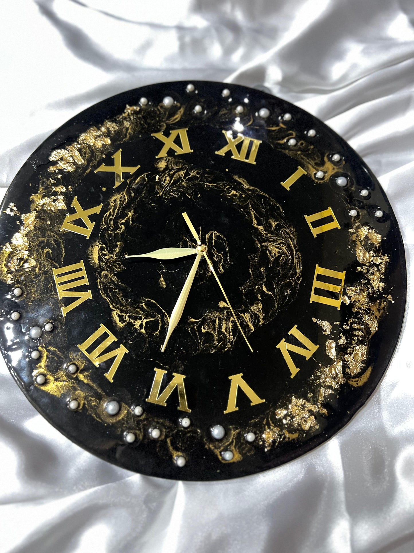 ✨ Luxury Resin Wall Clock ✨ Size 14 Inches
