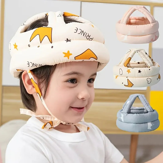 Child safety helmet set, baby toddler head protector kit with adjustable cap, Bumper cushion, and anti fall design for crawling, Walking, And play, Infant headguard for ultimate kid safety.